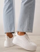 vices Sneakers pe platformă cu aplicație metalizată și inscripție Beli Albi