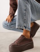 vices Sneakers pe platformă cu aplicație metalizată și inscripție Beli Maro