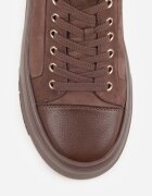 vices Sneakers pe platformă cu aplicație metalizată și inscripție Beli Maro