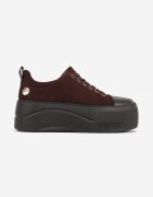 vices Sneakers pe platformă cu aplicație metalizată și inscripție Beli Maro închis