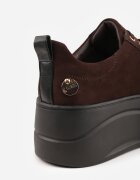 vices Sneakers pe platformă cu aplicație metalizată și inscripție Beli Maro închis