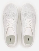 vices Sneakersi albi ajurați pe platformă Halvisa