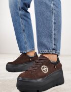 vices Sneakersi Maro cu Platformă Decorați cu Aplicație Metalică Tatellia