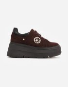 vices Sneakersi Maro cu Platformă Decorați cu Aplicație Metalică Tatellia