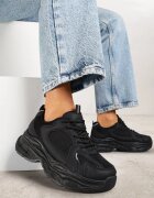 vices Sneakersy Negre cu Platformă Decorate cu Ștanțare Natiselle