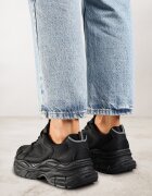 vices Sneakersy Negre cu Platformă Decorate cu Ștanțare Natiselle