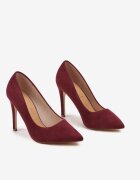 vices Stiletto Bordo cu branț din piele naturală Innatia