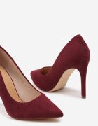 vices Stiletto Bordo cu branț din piele naturală Innatia