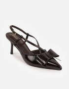 vices Stiletto Maro cu Aplicație în Formă de Fundă Evithe