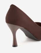 vices Stiletto Maro cu Brant din Piele Naturală Muzite
