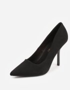 vices Stiletto Negre în Stil Clasic cu Branț din Piele Verile
