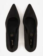 vices Stiletto Negre în Stil Clasic cu Branț din Piele Verile