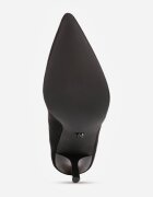 vices Stiletto Negre în Stil Clasic cu Branț din Piele Verile