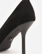 vices Stiletto Negre în Stil Clasic cu Branț din Piele Verile