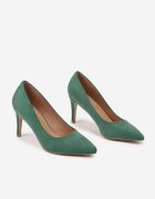 vices Stiletto Verde Casual cu branț din piele naturală Cleinae