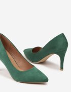 vices Stiletto Verde Casual cu branț din piele naturală Cleinae