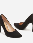 vices Stilettos Negre cu Branț din Piele Naturală Innatia