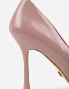vices Stilettos roz închis cu luciu lăcuit și branț din piele Irdlie