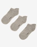 vico 3-pack Șosete scurte Gri deschis Din bumbac cu inscripție Marosela