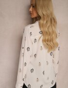 wei wei Cămașă bej deschis cu model fin Paisley Irithe