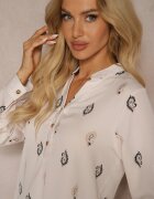 wei wei Cămașă bej deschis cu model fin Paisley Irithe