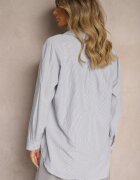 wei wei Cămașă Bleumarin-Albă Clasică cu dungi delicate Arffia