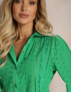 wei wei Cămașă Verde din țesătură brodată în stil Boho Perphone