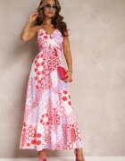 wei wei Rochie Roz Cloche Maxi cu bretele Aadane