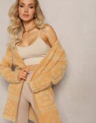 wool fashion Cardigan Maro Lung Pufoș Aborra