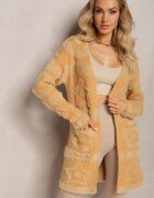 wool fashion Cardigan Maro Lung Pufoș Aborra