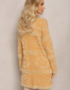 wool fashion Cardigan Maro Lung Pufoș Aborra