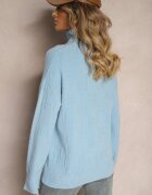 wool fashion Maletă Albastră cu Croi Clasic Savelle
