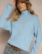 wool fashion Maletă Albastră cu Croi Clasic Savelle