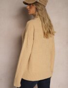 wool fashion Maletă Bej Cu Croială Clasică Savelle