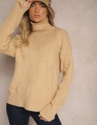 wool fashion Maletă Bej Cu Croială Clasică Savelle