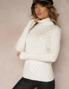 wool fashion Maletă bej deschis din viscoză cu model în relief cusută cu fir metalic Neldora
