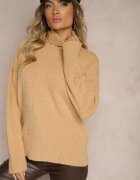 wool fashion Maletă Bej închis cu Croială Clasică Savelle