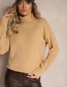 wool fashion Maletă Bej închis cu Croială Clasică Savelle