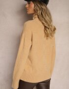 wool fashion Maletă Bej închis cu Croială Clasică Savelle