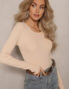 wool fashion Pulover bej deschis cu Viscoză Decorat cu Aplicații Metalice Malittia