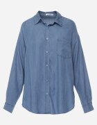 yu & me Cămașă Albastră denim din bumbac și buzunar Worimi