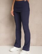 yu & me Compleu bleumarin în Stil Sportiv Pantaloni Evazați cu Talie Rabatabilă și Tricou Silfina