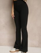 yu & me Compleu sportiv negru Pantaloni și Tricou Decorat cu șireturi Lumileine