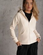 yu & me Hanorac din Polar cu Glugă în Stil Sport Aproxia Bej