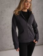 yu & me Hanorac din Polar cu Glugă în Stil Sport Aproxia Gri