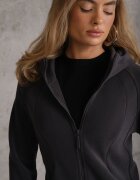 yu & me Hanorac din Polar cu Glugă în Stil Sport Aproxia Gri