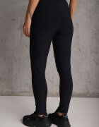 yu & me Pantaloni Bleumarin Mulați High Waist cu elastic și șnur în talie Zelpia