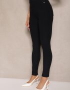 yu & me Pantaloni Bleumarin Skinny Talie înaltă Cu elastic în talie Ivelbia