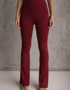 yu & me Pantaloni Bordo Talie înaltă din Material Elastic cu Bandă Elastică în Talie Dorra