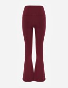 yu & me Pantaloni Bordo Talie înaltă din Material Elastic cu Bandă Elastică în Talie Dorra
